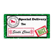 Special Delivery Christmas Package Label (Voorkant)