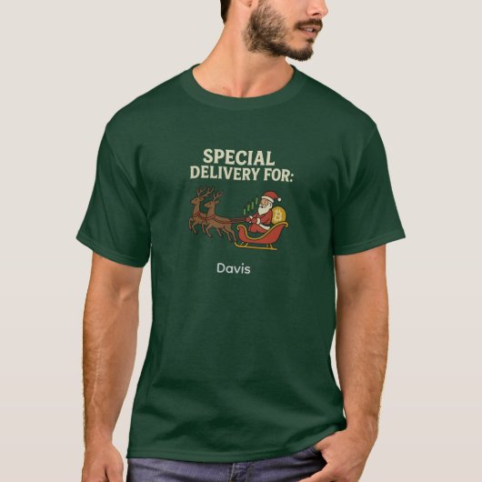 Special Delivery Crypto Santa T-shirt (Voorkant)