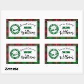 Special delivery from santa Christmas gift  Rechthoekige Sticker (Vel)