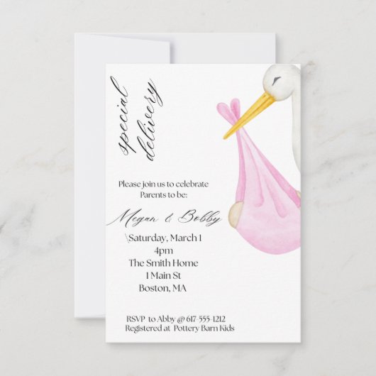 Special Delivery Girl Kaart (Voorkant)