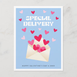 Special delivery Hearts Envelope Valentine's Day Briefkaart