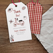 Special Delivery Italiaans eten rode baby shower