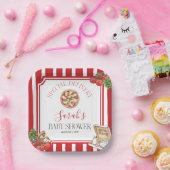 Special Delivery Italian Baby Shower  Papieren Bordje (Feest)