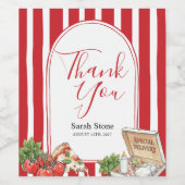 Special Delivery Italian Baby Shower  Wijn Etiket (Enkel label)