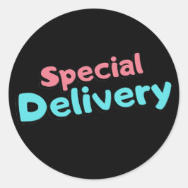 Special Delivery Kleine Zakelijke Verpakkingen Ronde Sticker