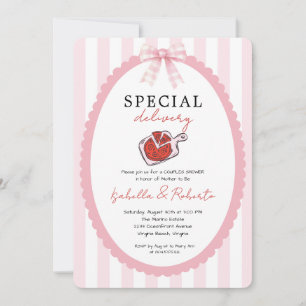 Special Delivery Pizza All in One  Baby Shower  Kaart