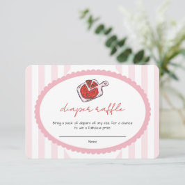 Special Delivery Pizza Baby Shower Informatiekaartje
