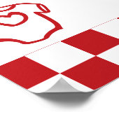 Special Delivery Pizza Baby Shower Welcome Poster (Hoek)