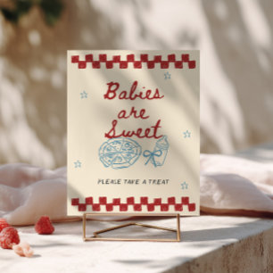 Special Delivery Pizza Shower Baby's zijn Lief Poster