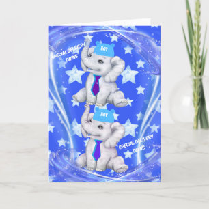 Special Delivery Twins Wenskaart Kaart