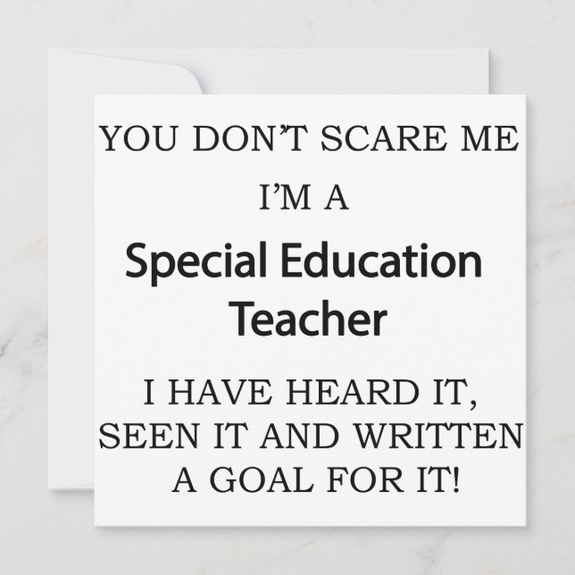 Special Ed. leraar (Voorkant)