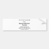 Special Ed. leraar Bumpersticker (Voorkant)