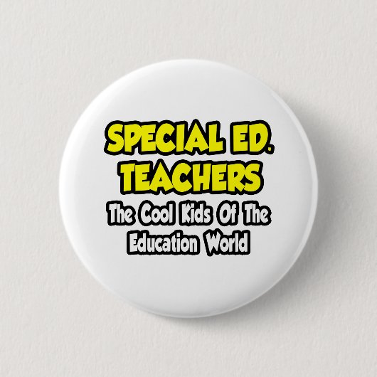 Special Ed. Leraren...Kinderen van Edu World Ronde Button 5,7 Cm (Voorkant)