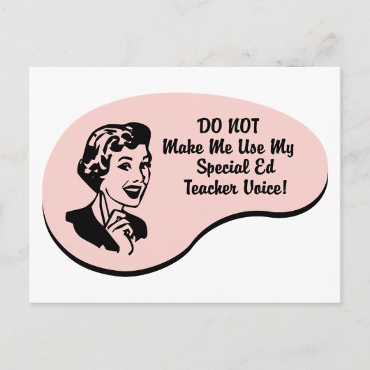 Special Ed Teacher Voice Briefkaart (Voorkant)