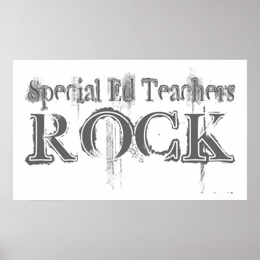 Special Ed Teachers Rock Poster (Voorkant)