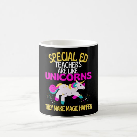 Special Ed Teachers Unicorn, Magical Unicorn Koffiemok (Center)