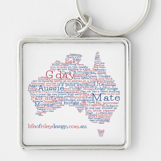 Special Edition Aussie Slang Keyring Sleutelhanger (Voorkant)