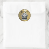Special Edition Ondertekende kopie Goud Ronde Sticker (Tas)
