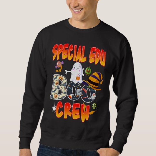 Special Edu Boo Crew Halloween  Ghost Teaching Trui (Voorkant)