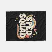 Special Education Dream Squad Team Speed Squad Ond Fleece Deken (Voorkant (Horizontaal))
