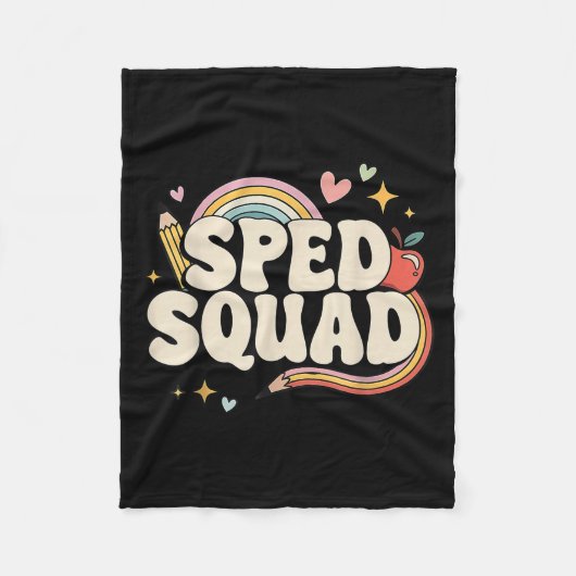 Special Education Dream Squad Team Speed Squad Ond Fleece Deken (Voorkant)