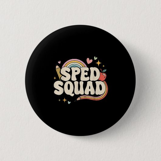 Special Education Dream Squad Team Speed Squad Ond Ronde Button 5,7 Cm (Voorkant)