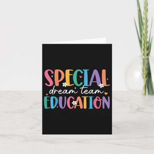 Special Education Dream Team terug naar schoolsnel Kaart (Voorkant)