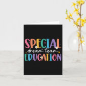 Special Education Dream Team terug naar schoolsnel Kaart (Gele Bloem)