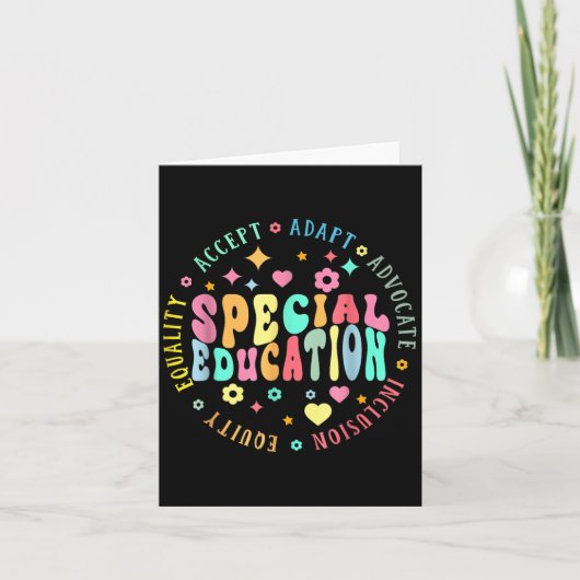 Special Education Squad Droom Team Sped Leraar Ki Kaart (Voorkant)