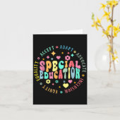 Special Education Squad Droom Team Sped Leraar Ki Kaart (Gele Bloem)