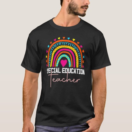 Special Education Teacher Sped Ed Sped Leopard Rai T-shirt (Voorkant)