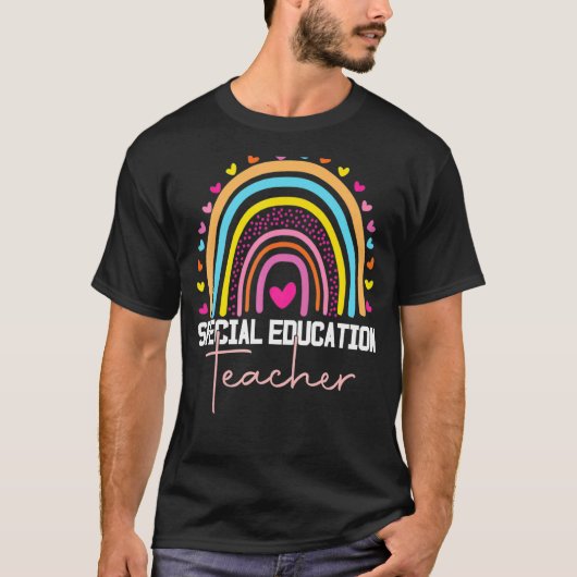Special Education Teacher Sped Ed Sped Leopard Rai T-shirt (Voorkant)