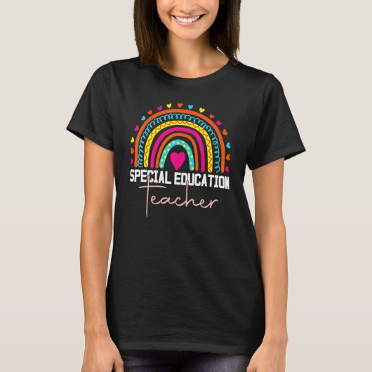 Special Education Teacher Sped Ed Sped Leopard Rai T-shirt (Voorkant)