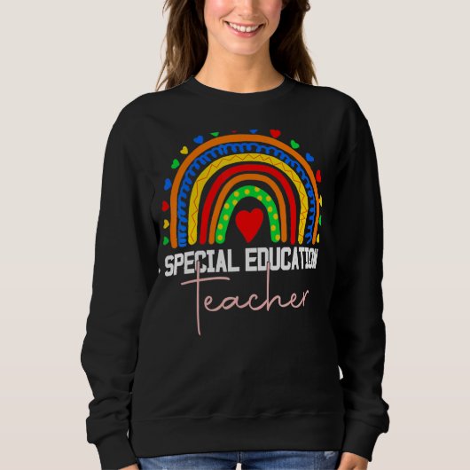 Special Education Teacher Sped Ed Sped Leopard Rai Trui (Voorkant)