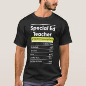 Special Education Teacher SPED Speducator Nutritio T-shirt (Voorkant)
