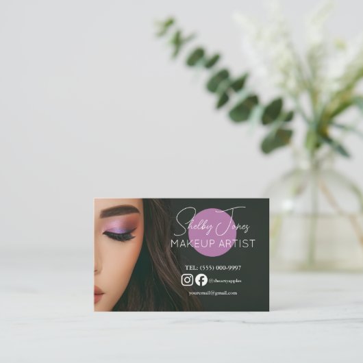 special effect kostuum Make-up Artist MUA foto Visitekaartje (Staand voorkant)