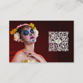 special effect kostuum Make-up Artist MUA foto Visitekaartje (Achterkant)