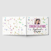 Special Event Kleurrijke sterren op witte achtergr Gastenboek (Volledig)