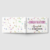 Special Event Kleurrijke sterren op witte achtergr Gastenboek (Volledig)