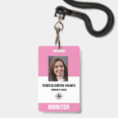 SPECIAL EVENT MONITOR PASS - Foto-ID. Badge (Voorzijde met lanyard)