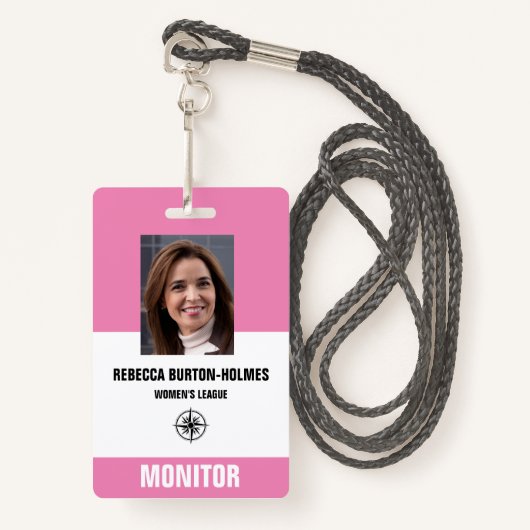 SPECIAL EVENT MONITOR PASS - Foto-ID. Badge (Voorkant met draagriem)