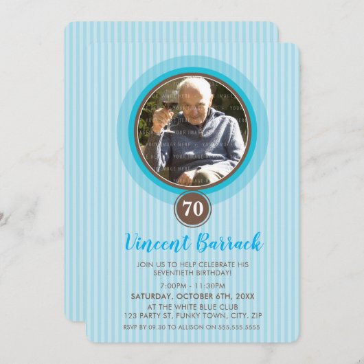 SPECIAL EVENT NODIGT mooie fotospot blauw uit Kaart (Voorkant / Achterkant)