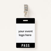 Special Event Pass-badge Badge (Voorkant met clip)