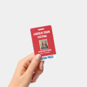 Special Event Security Media Pass QR-code Badge (Handheld)