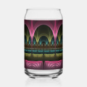 Special Fantasy Pattern Abstract Colorful Fractal Blikvorm Glas (Achterkant)