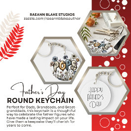 Special Father's Day Round Acrylic Keychain