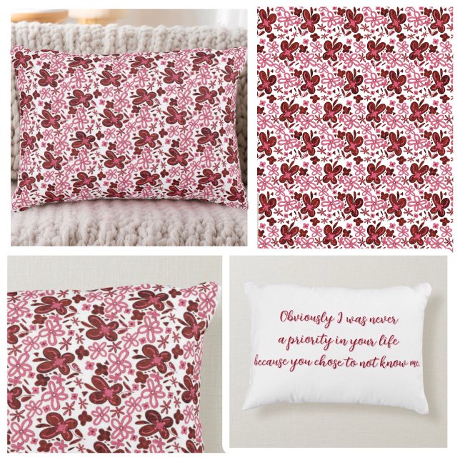 Special Floral Pattern with text Accent Kussen (Creator heeft geüpload)