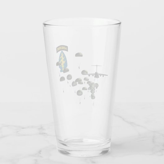 Special Forces Airborne Jumping Paratroopers Glas (Achterkant)