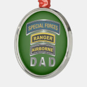 Special Forces DAD Kerstmis Metalen Ornament (Links)