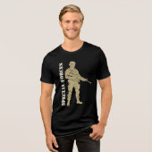 Special Forces - Elite Militair Operator Tri-Blend Shirt (Voorkant volledig)